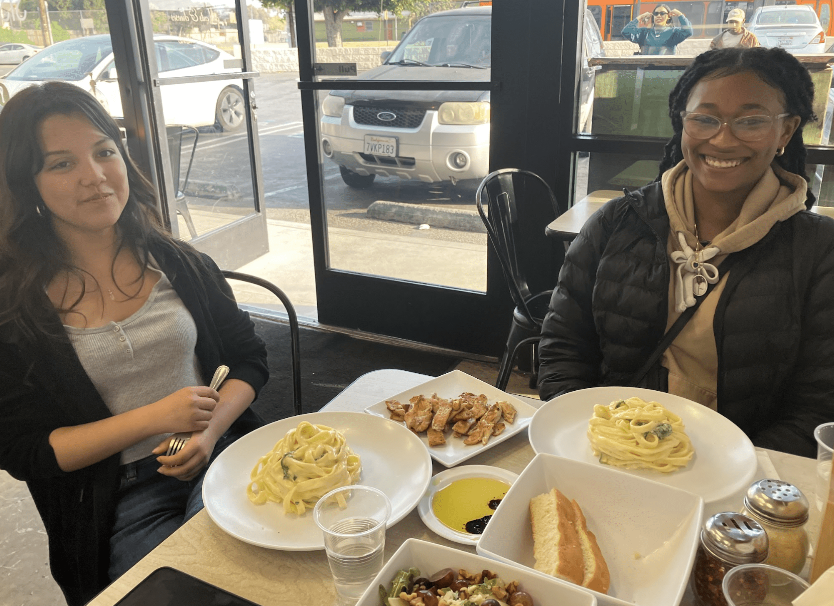 Two smiling Black girls